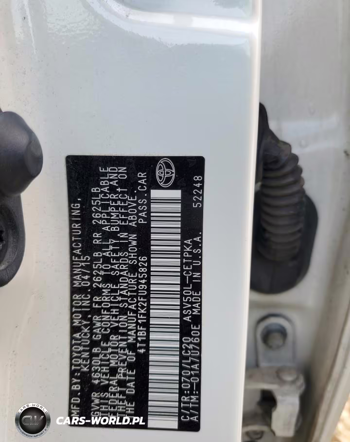 2015 Toyota Camry Le VIN:4T1BF1FK2FU945826 - 12