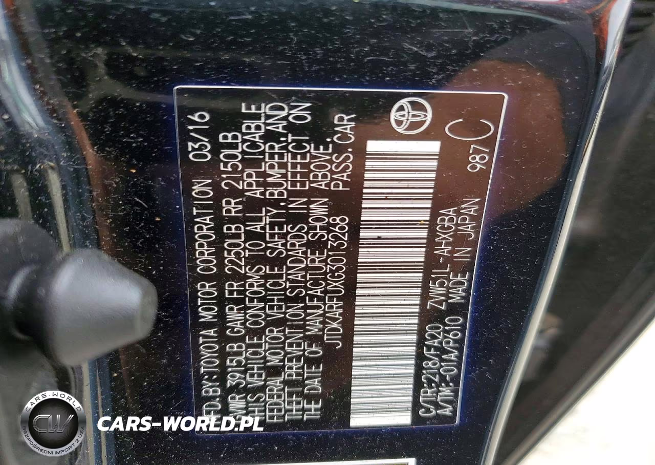 2016 Toyota Prius Three VIN:JTDKARFUXG3013268 - 14