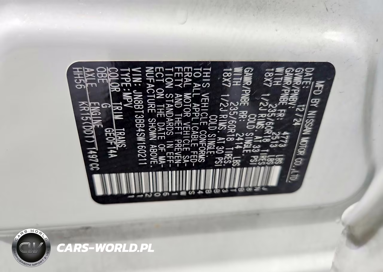 2025 Nissan Rogue Sv VIN:JN8BT3BB4SW160211 - 13