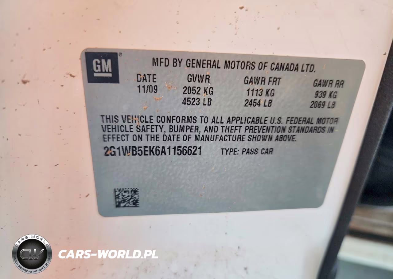 2010 Chevrolet Impala Lt VIN:2G1WB5EK6A1156621 - 12