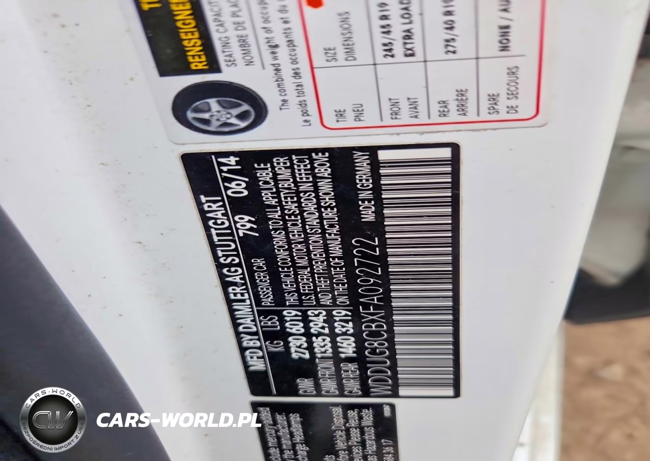 2015 Mercedes-Benz S 550 VIN:WDDUG8CBXFA092722 - 12