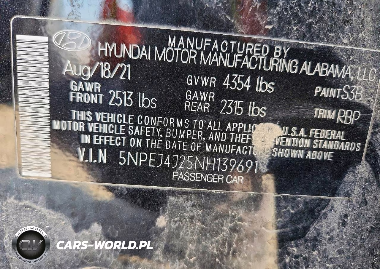 2022 Hyundai Sonata Sel Plus VIN:5NPEJ4J25NH139691 - 13
