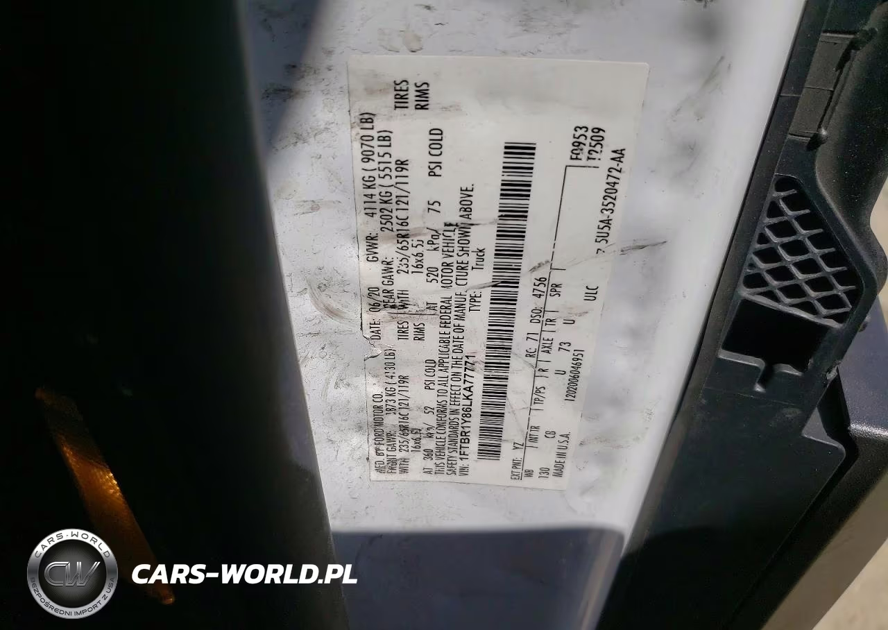 2020 Ford Transit T-250 VIN:1FTBR1Y86LKA77771 - 13