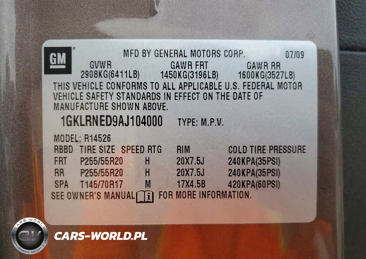 2010 GMC Acadia Slt-2 VIN:1GKLRNED9AJ104000 - 13