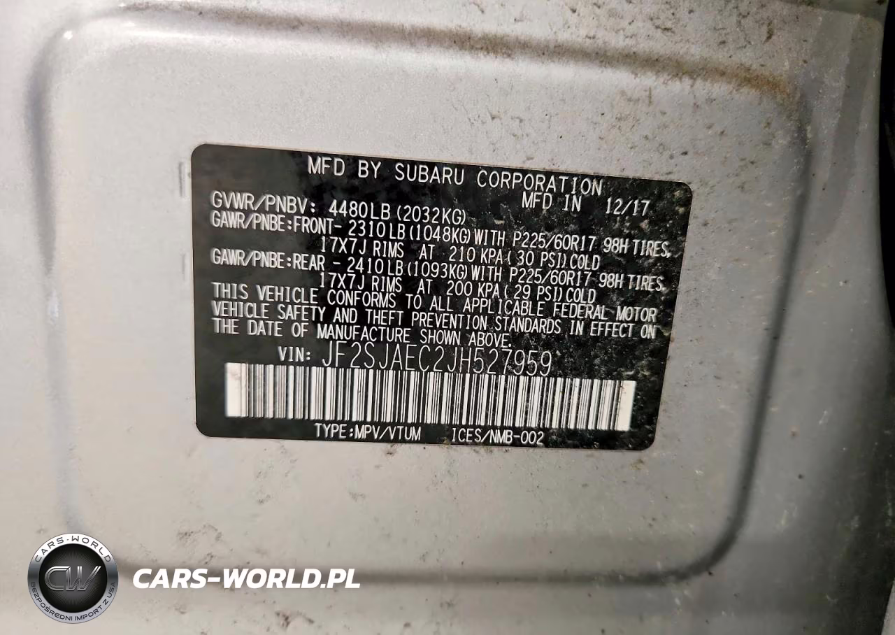 2018 Subaru Forester 2.5I Premium VIN:JF2SJAEC2JH527959 - 13