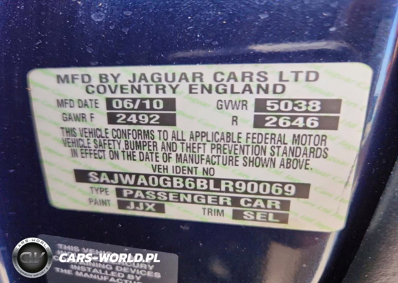 2011 Jaguar Xf Premium VIN:SAJWA0GB6BLR90069 - 13
