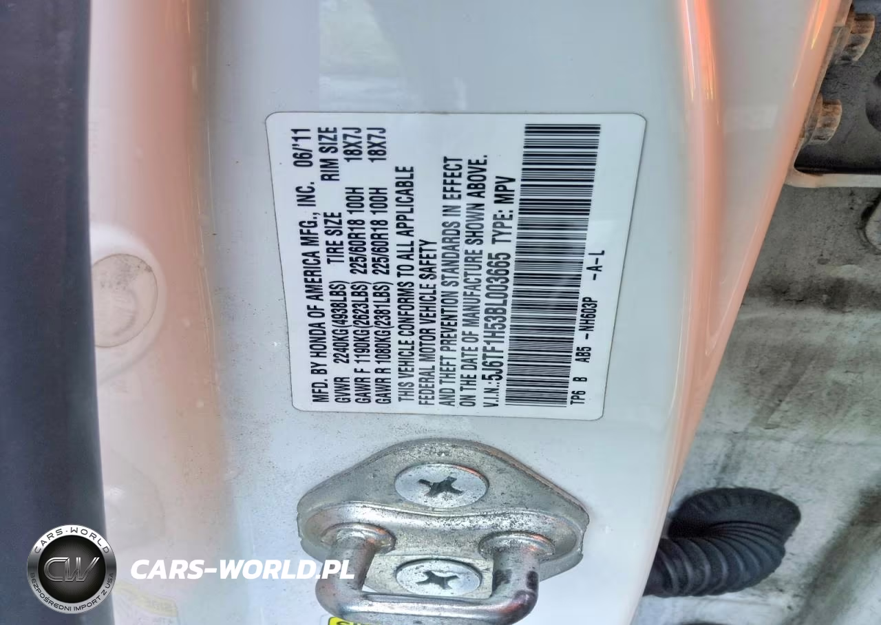 2011 Honda Accord Crosstour Exl VIN:5J6TF1H53BL003665 - 13
