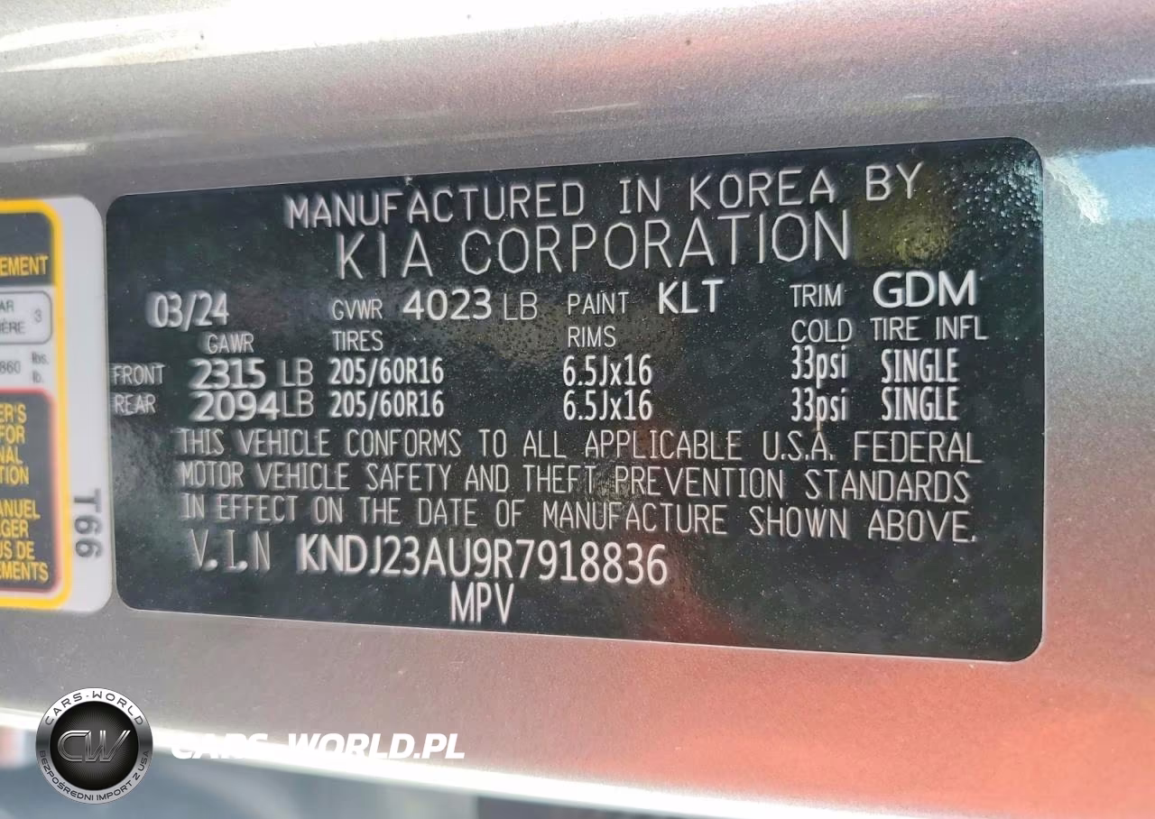 2024 Kia Soul Lx VIN:KNDJ23AU9R7918836 - 12