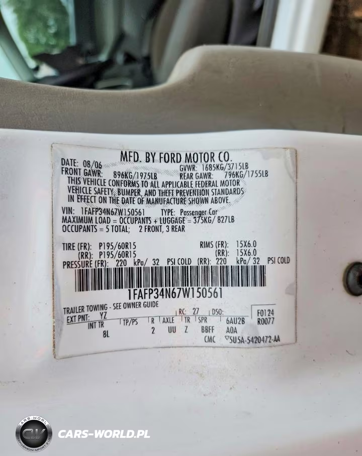 2007 Ford Focus Zx4 VIN:1FAFP34N67W150561 - 12