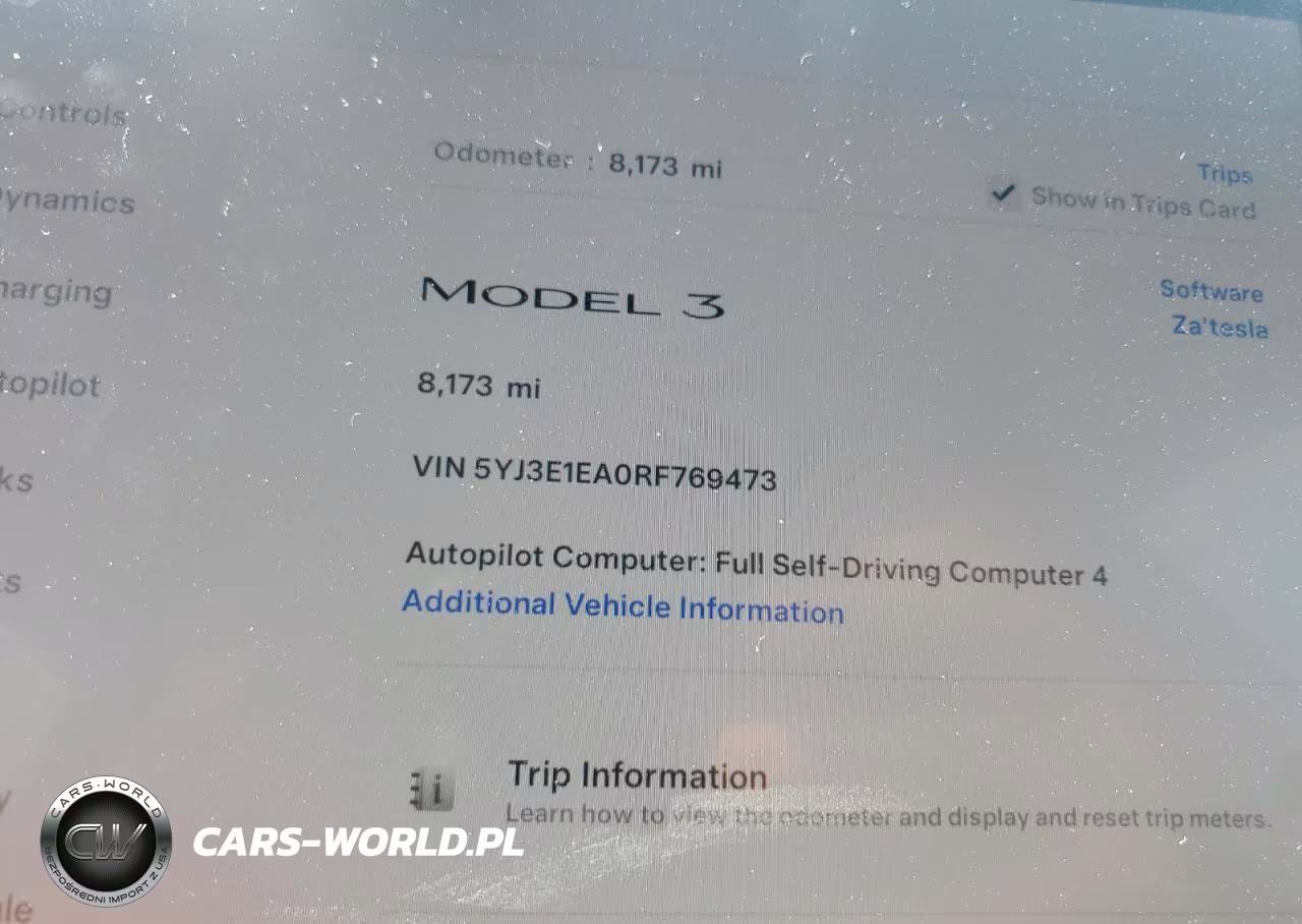2024 Tesla Model 3 VIN:5YJ3E1EA0RF769473 - 9