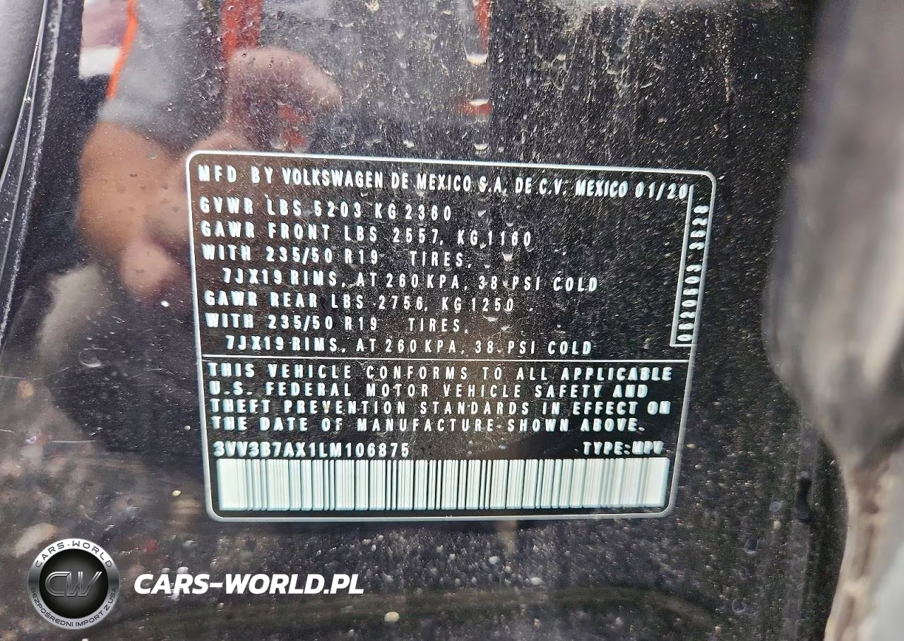 2020 Volkswagen Tiguan Se VIN:3VV3B7AX1LM106875 - 13
