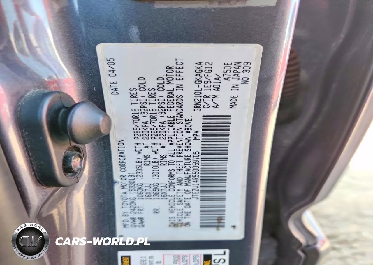 2005 Toyota 4Runner Sr5 VIN:JTEZU14R550059705 - 13