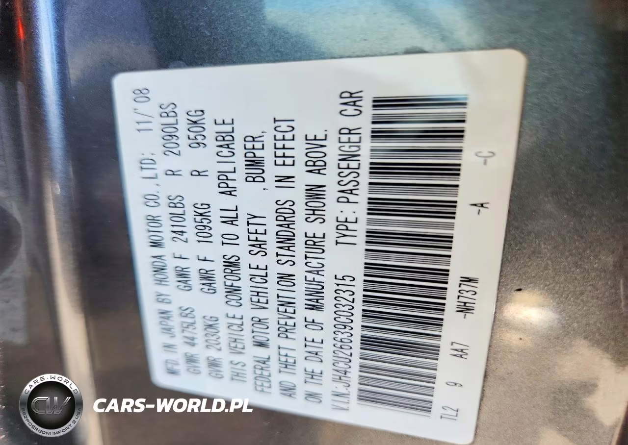2009 Acura Tsx VIN:JH4CU26639C032315 - 13