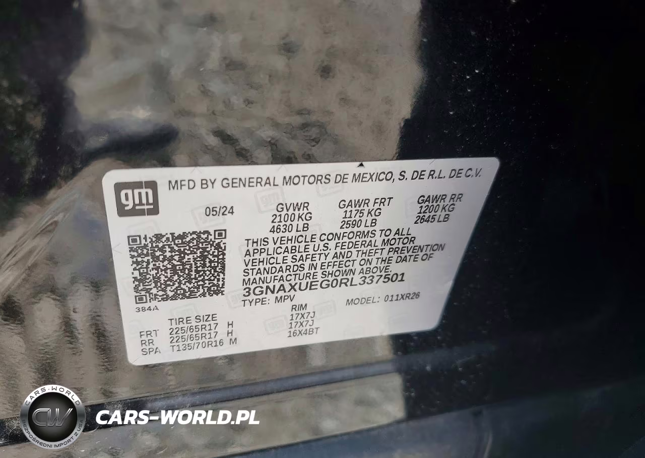 2024 Chevrolet Equinox Lt VIN:3GNAXUEG0RL337501 - 14