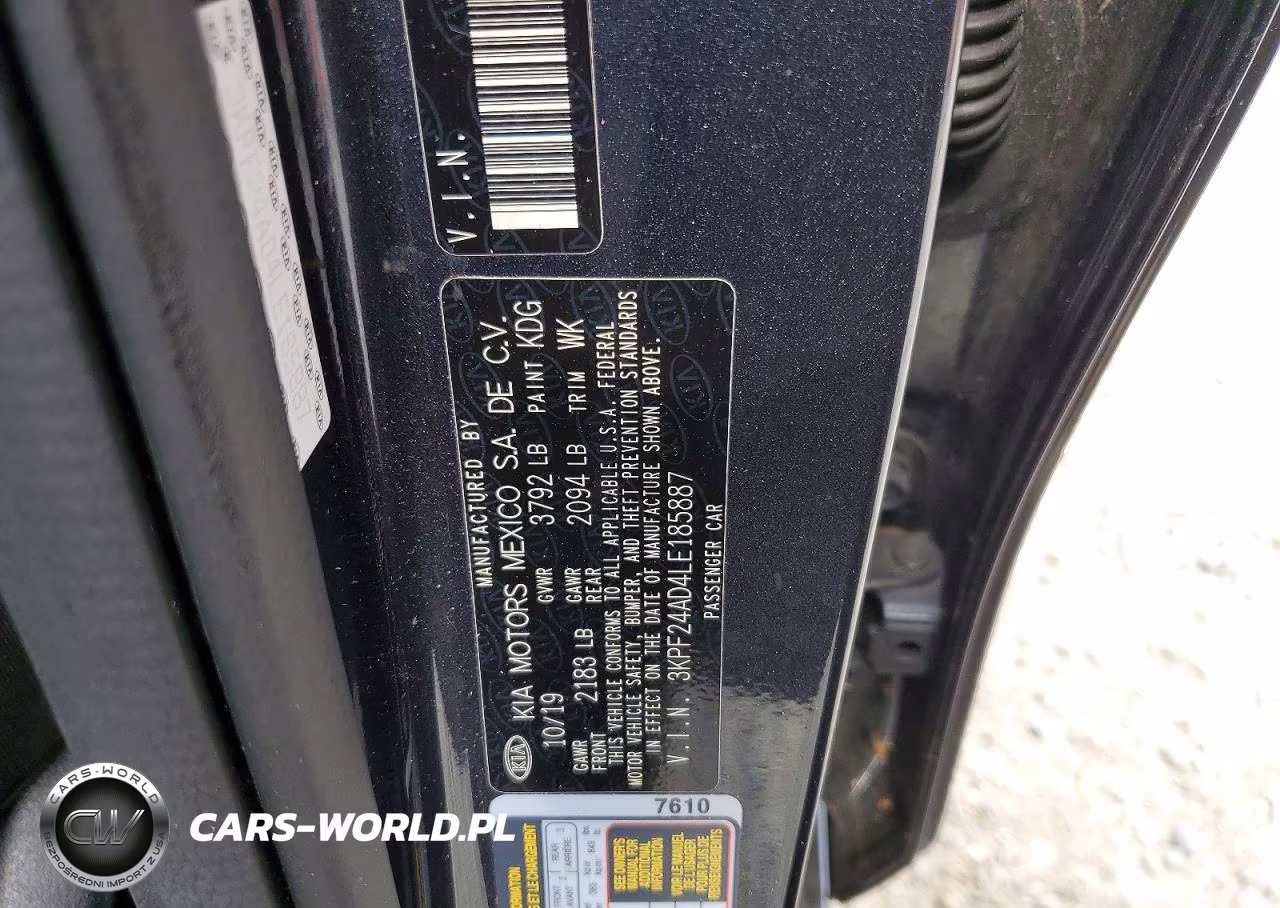 2020 Kia Forte Lxs VIN:3KPF24AD4LE185887 - 12