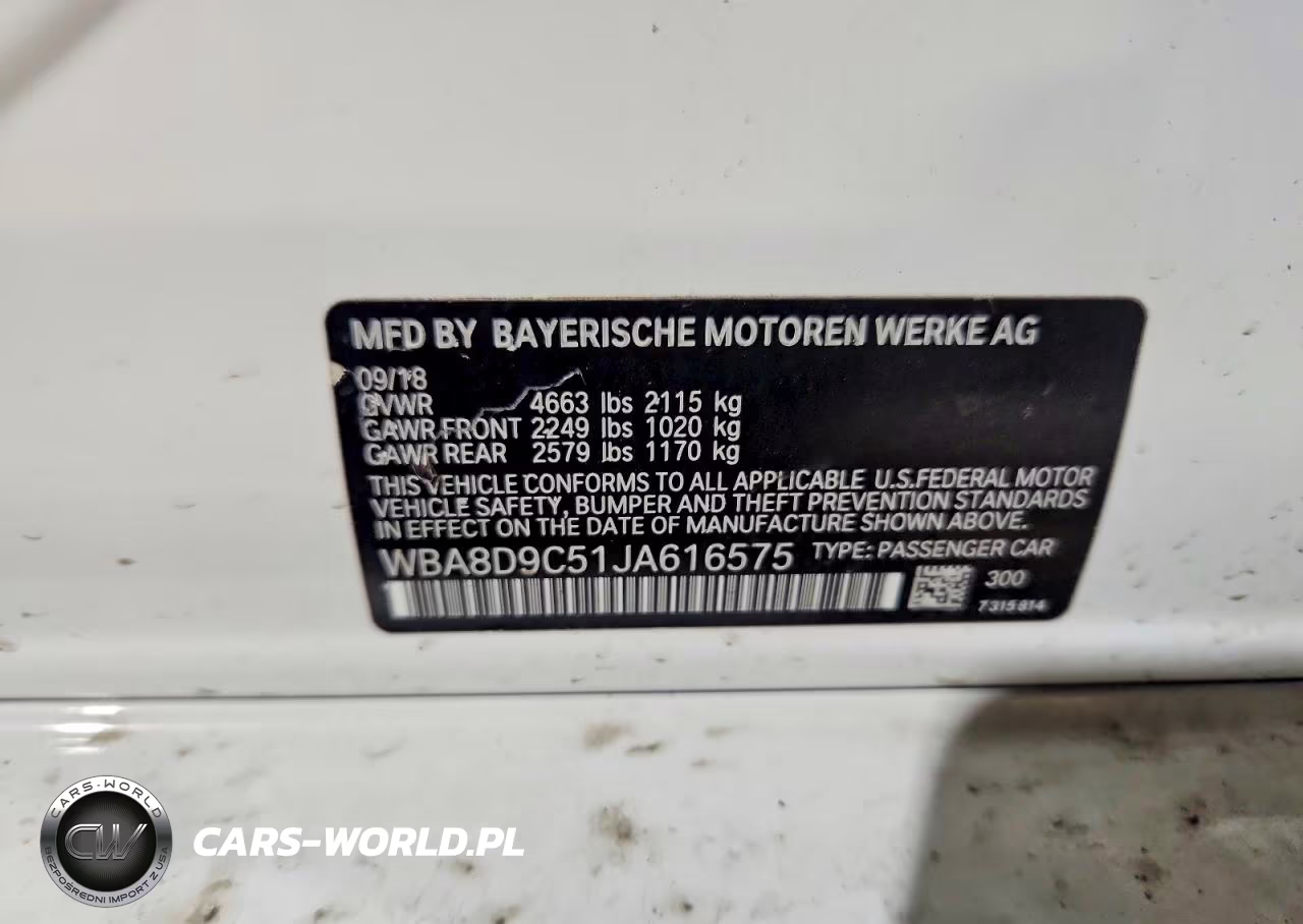 2018 BMW 330 Xi VIN:WBA8D9C51JA616575 - 12