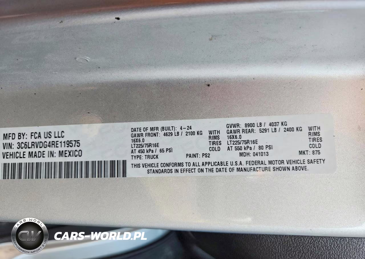 2024 Ram Promaster 2500 Delivery Van VIN:3C6LRVDG4RE119575 - 13