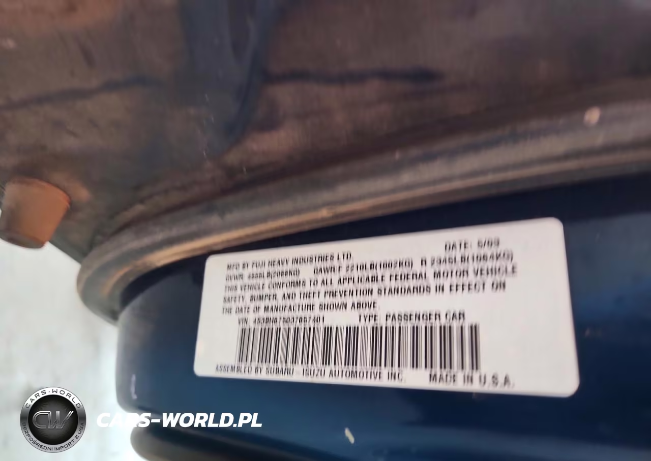2003 Subaru Legacy Outback Awp VIN:4S3BH675037657401 - 13