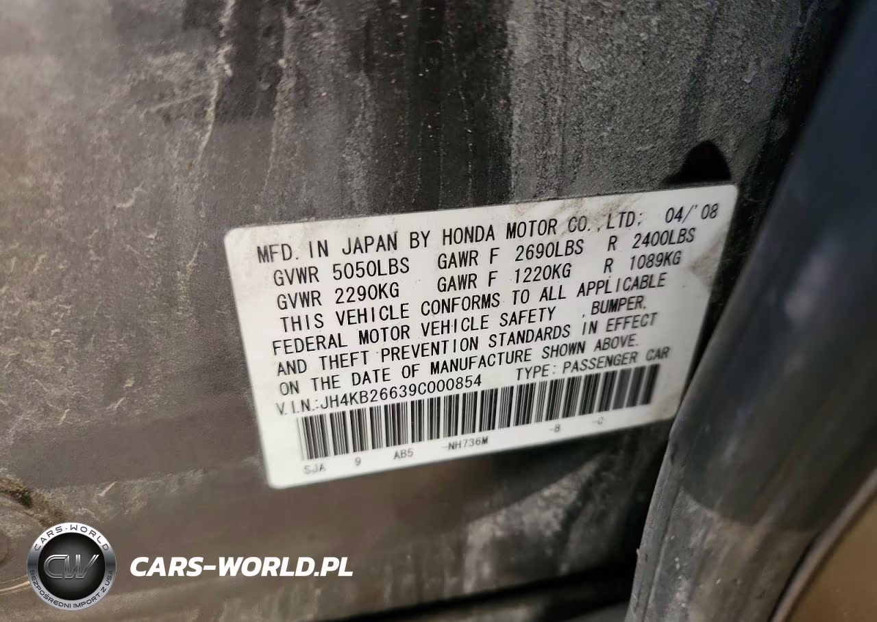 2009 Acura Rl VIN:JH4KB26639C000854 - 12