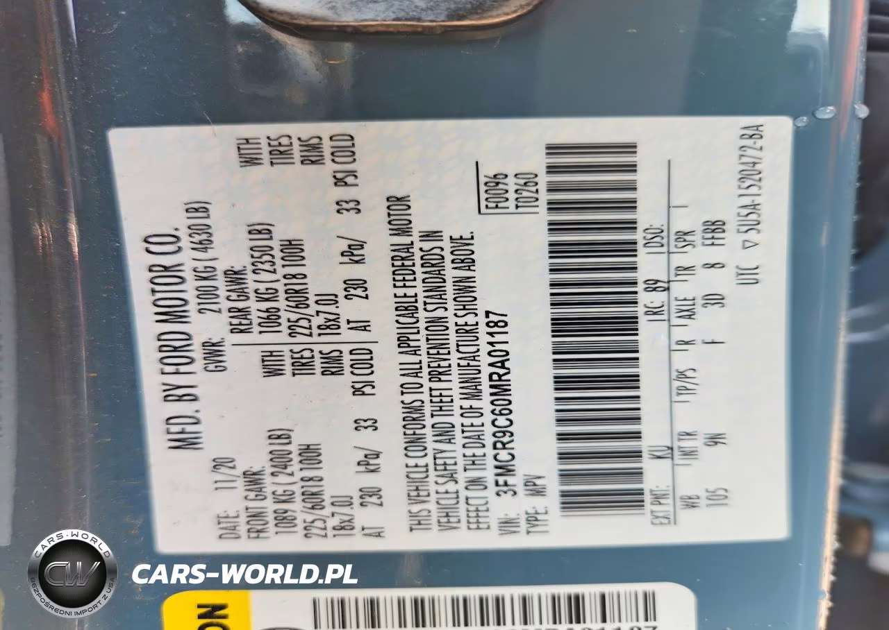 2021 Ford Bronco Sport Outer Banks VIN:3FMCR9C60MRA01187 - 13