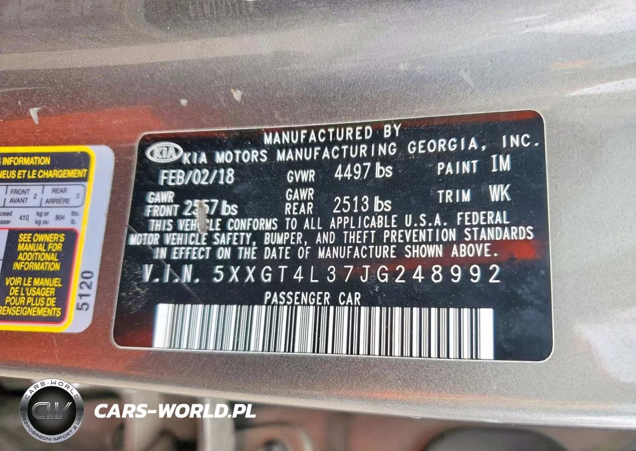 2018 Kia Optima Lx VIN:5XXGT4L37JG248992 - 12