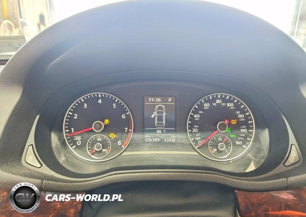 2012 Volkswagen Passat Sel VIN:1VWCP7A38CC023102 - 9