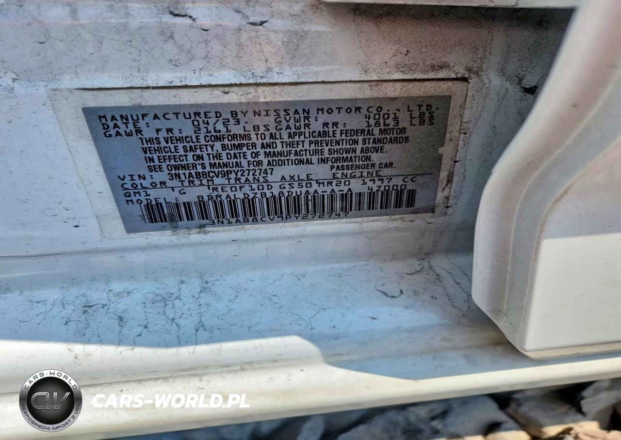 2023 Nissan Sentra Sv VIN:3N1AB8CV9PY272747 - 12