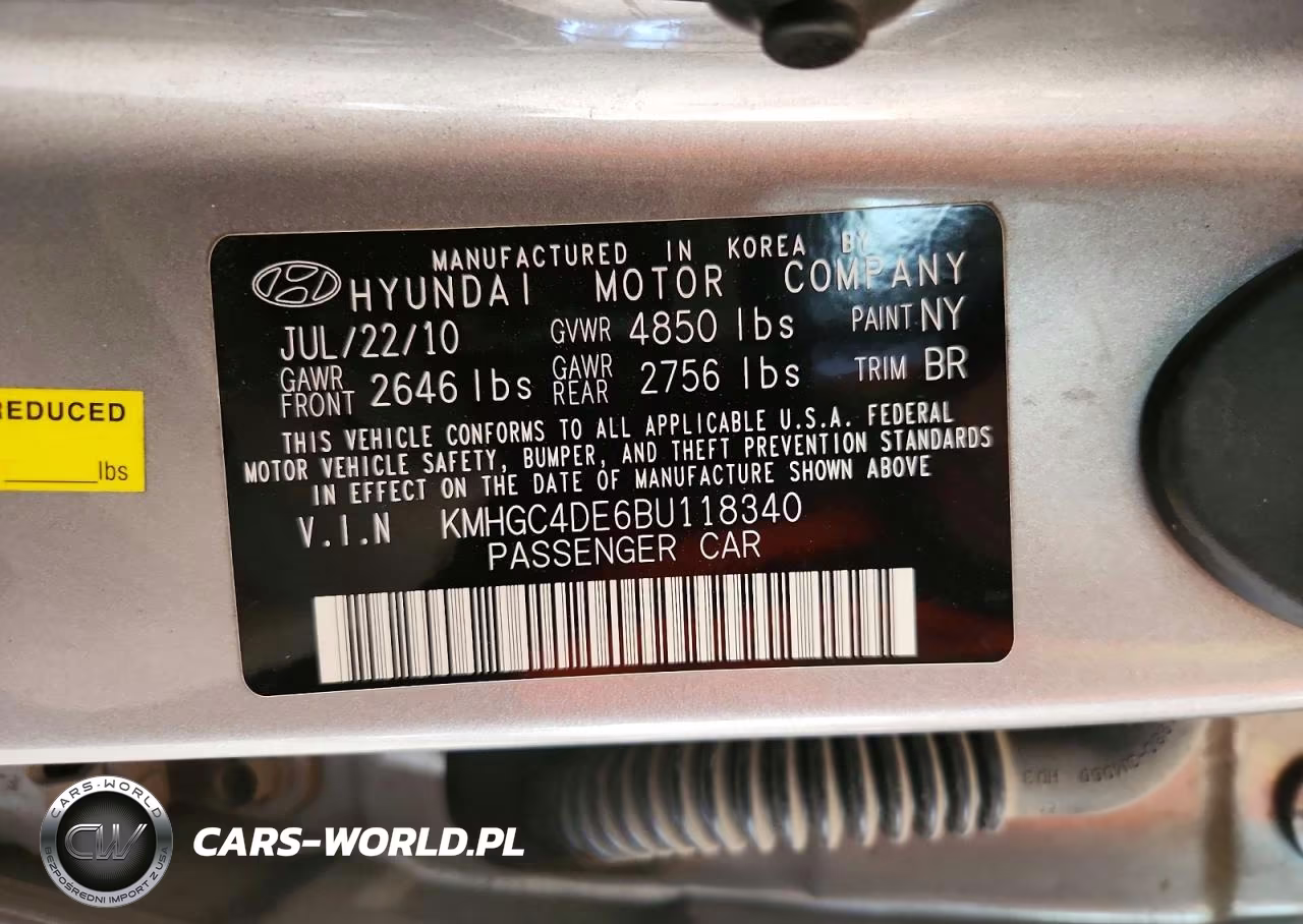 2011 Hyundai Genesis 3.8L VIN:KMHGC4DE6BU118340 - 12