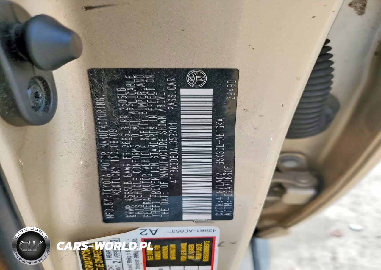 2010 Toyota Avalon Xls VIN:4T1BK3DB0AU353201 - 12