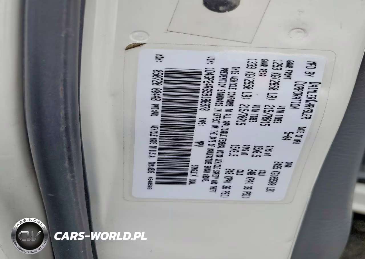 2005 Dodge Grand Caravan Se VIN:1D4GP24R65B186978 - 13