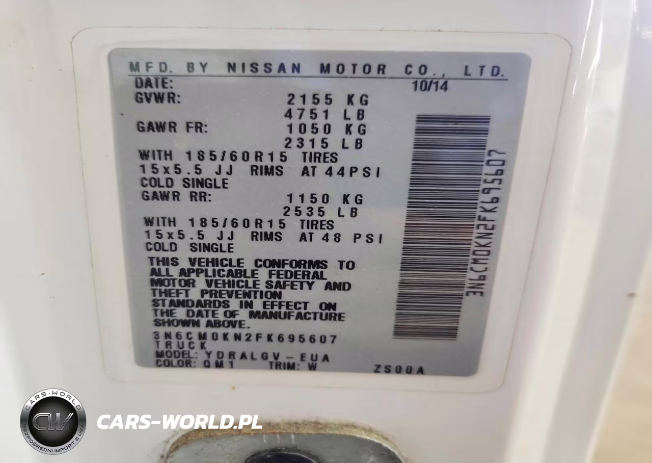 2015 Nissan Nv200 Delivery Van VIN:3N6CM0KN2FK695607 - 13