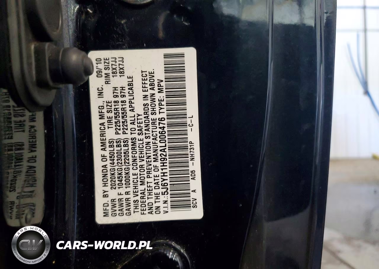 2010 Honda Element Sc VIN:5J6YH1H92AL006476 - 13