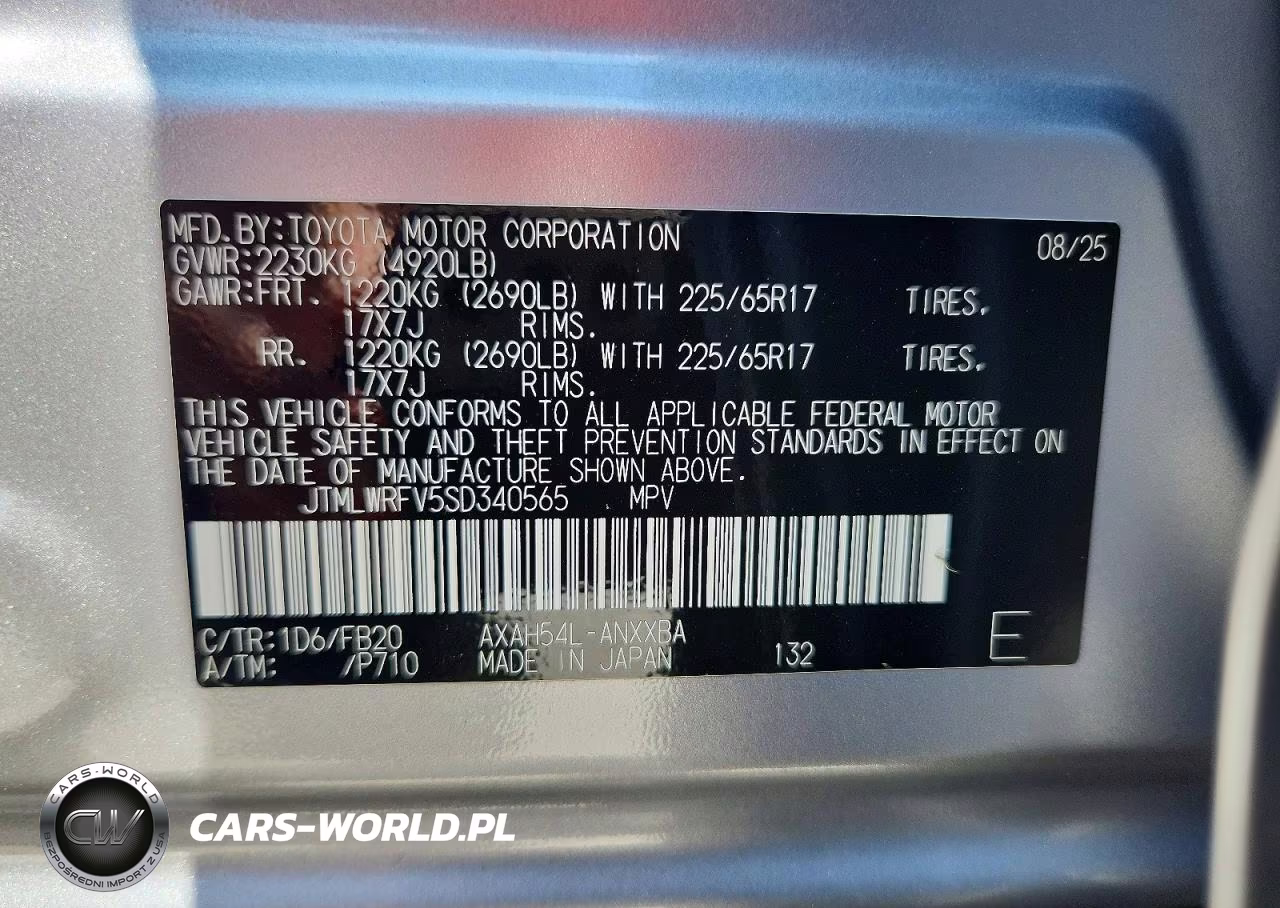 2025 Toyota Rav4 Le VIN:JTMLWRFV5SD340565 - 13