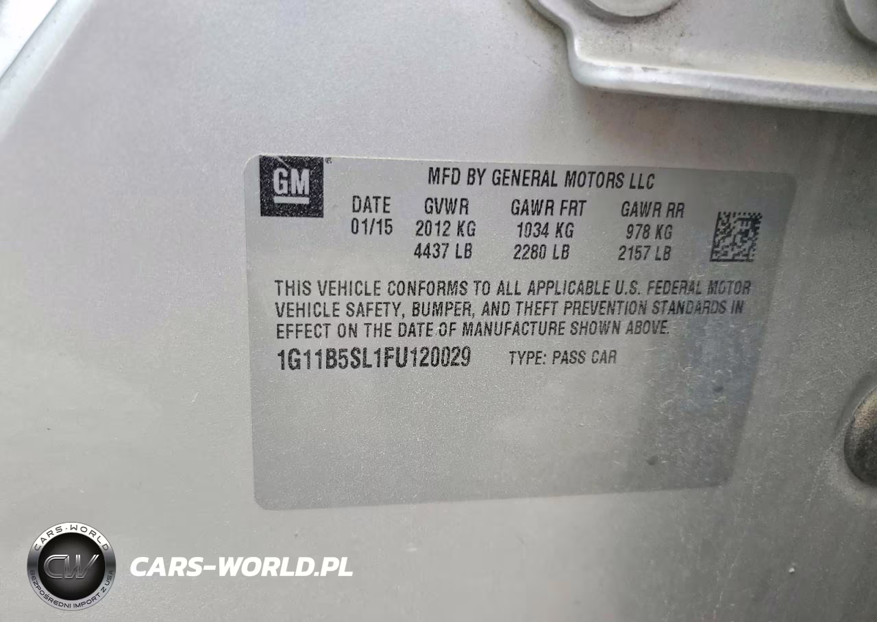 2015 Chevrolet Malibu Ls VIN:1G11B5SL1FU120029 - 12