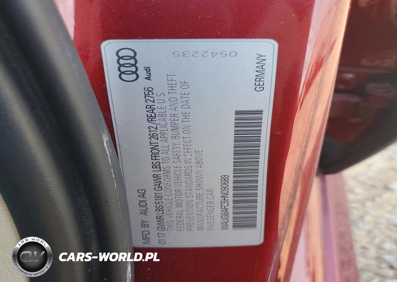 2017 Audi A6 Premium Plus VIN:WAUG8AFC5HN090689 - 12