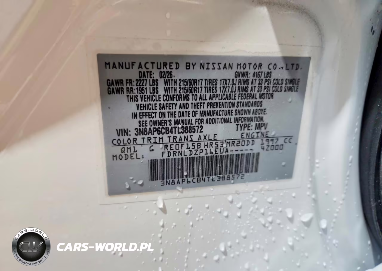 2026 Nissan Kicks Sv VIN:3N8AP6CB4TL388572 - 13
