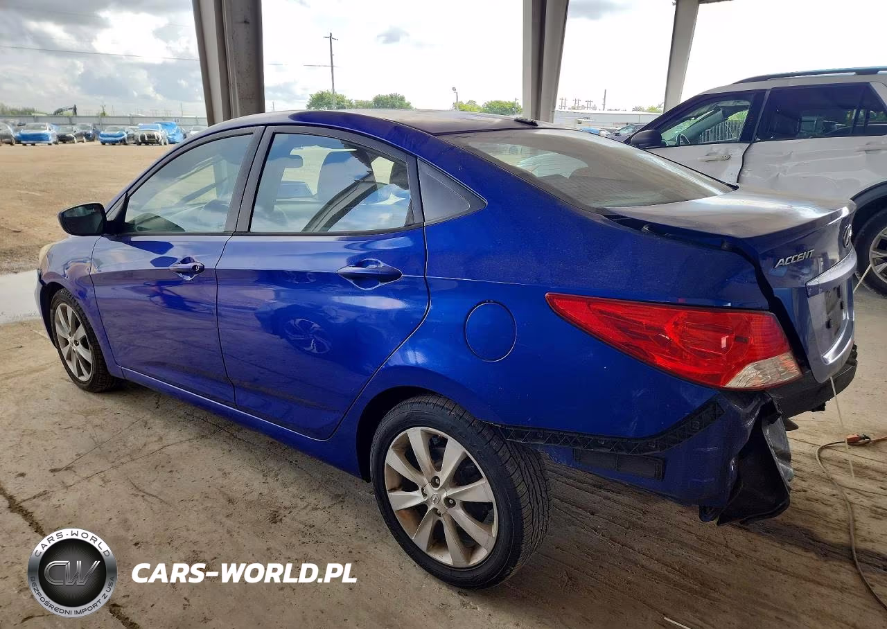 2012 Hyundai Accent Gls VIN:KMHCU4AE0CU064924 - 2