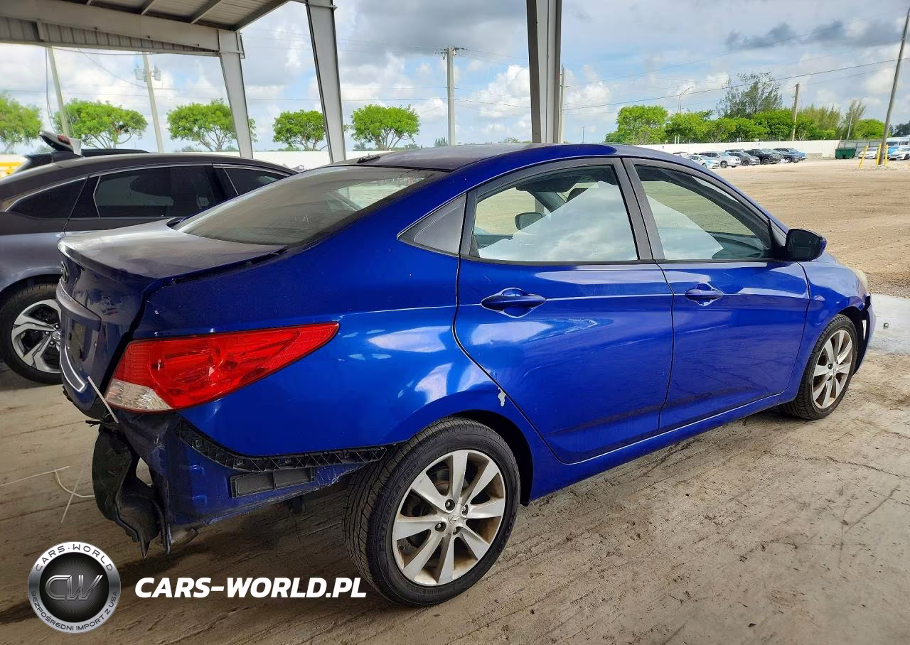 2012 Hyundai Accent Gls VIN:KMHCU4AE0CU064924 - 3