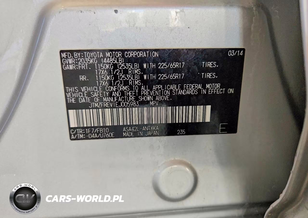 2014 Toyota Rav4 Le VIN:JTMZFREV1EJ005983 - 13