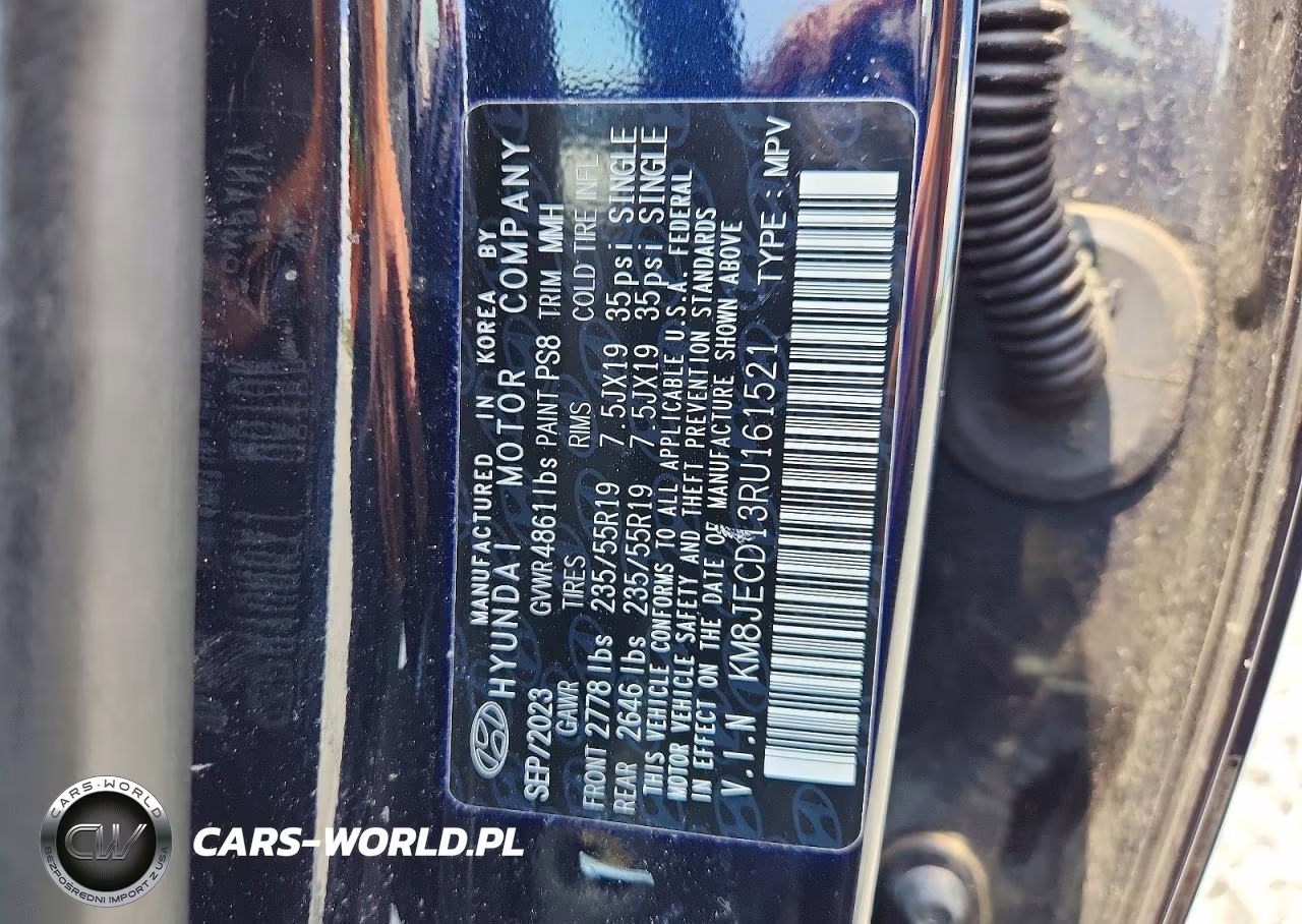 2024 Hyundai Tucson Limited VIN:KM8JECD13RU161521 - 13