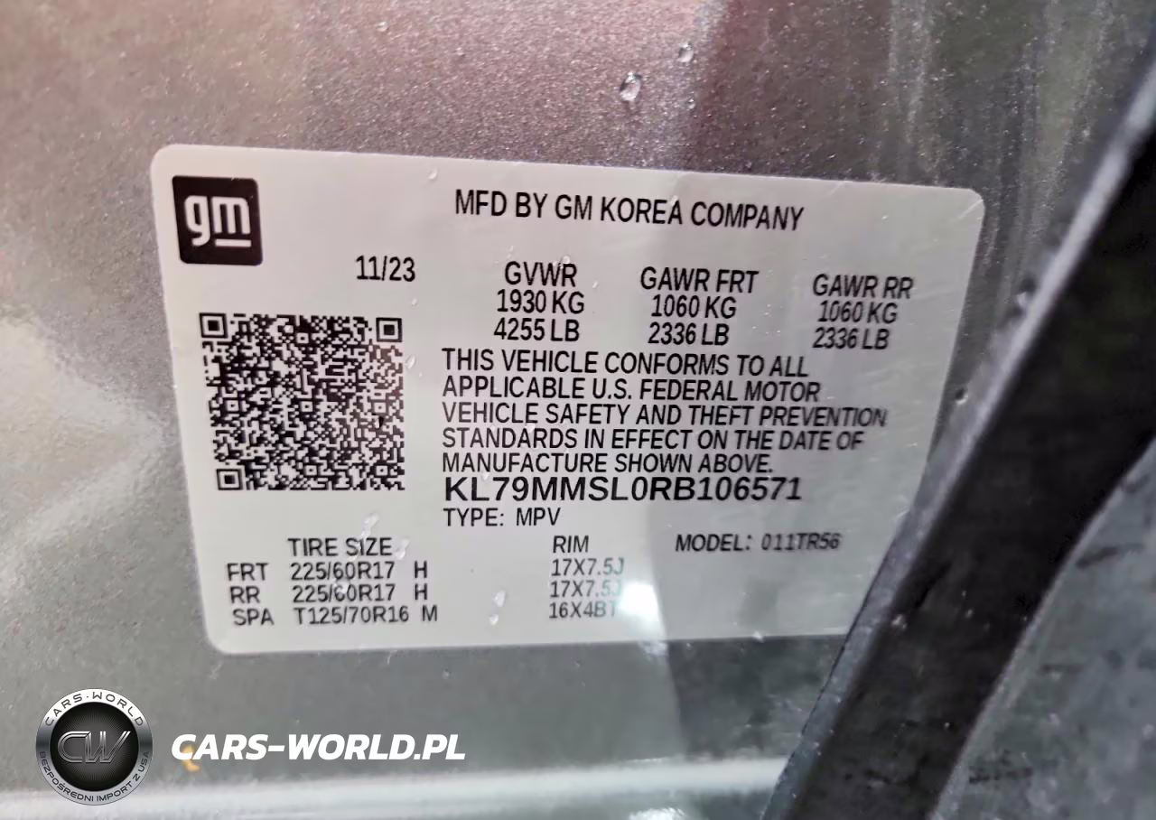 2024 Chevrolet Trailblazer Ls VIN:KL79MMSL0RB106571 - 12