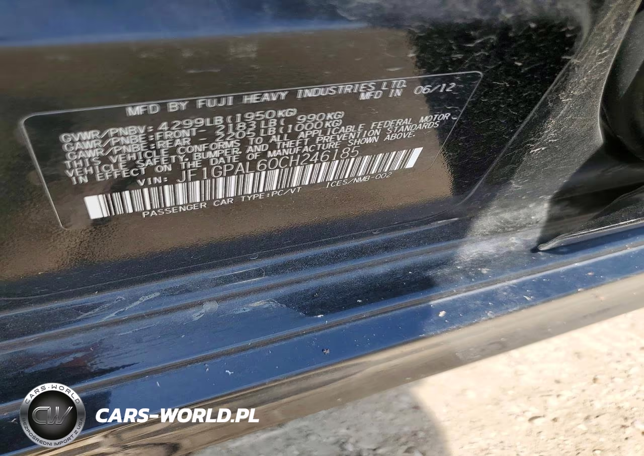 2012 Subaru Impreza Sport Premium VIN:JF1GPAL60CH246185 - 12