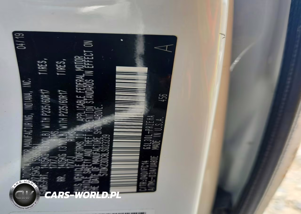 2020 Toyota Sienna Le VIN:5TDKZ3DC8LS023239 - 14
