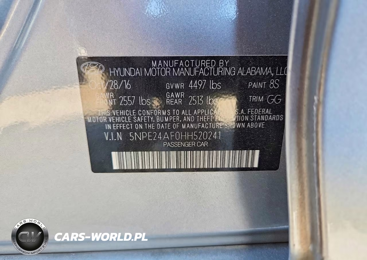 2017 Hyundai Sonata Se VIN:5NPE24AF0HH520241 - 13