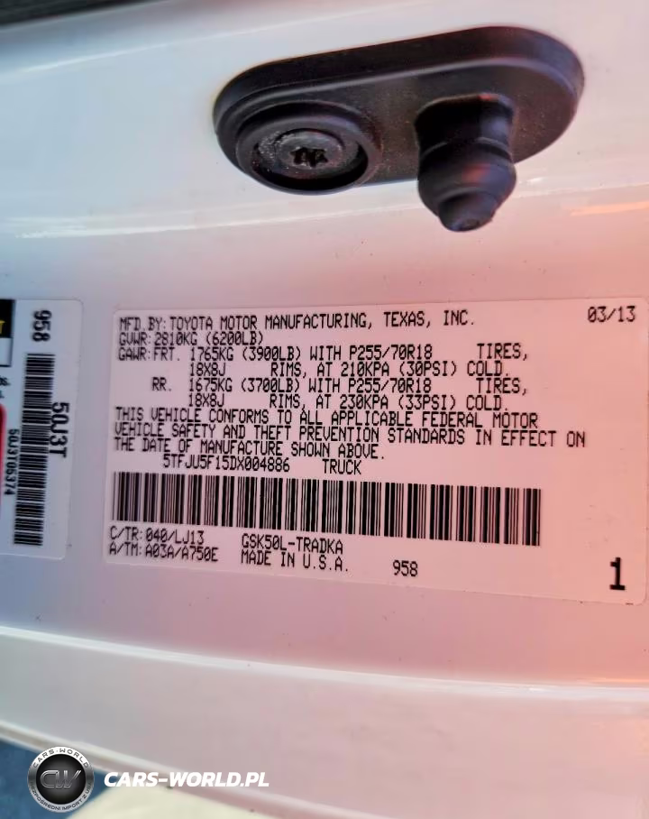 2013 Toyota Tundra Grade VIN:5TFJU5F15DX004886 - 12