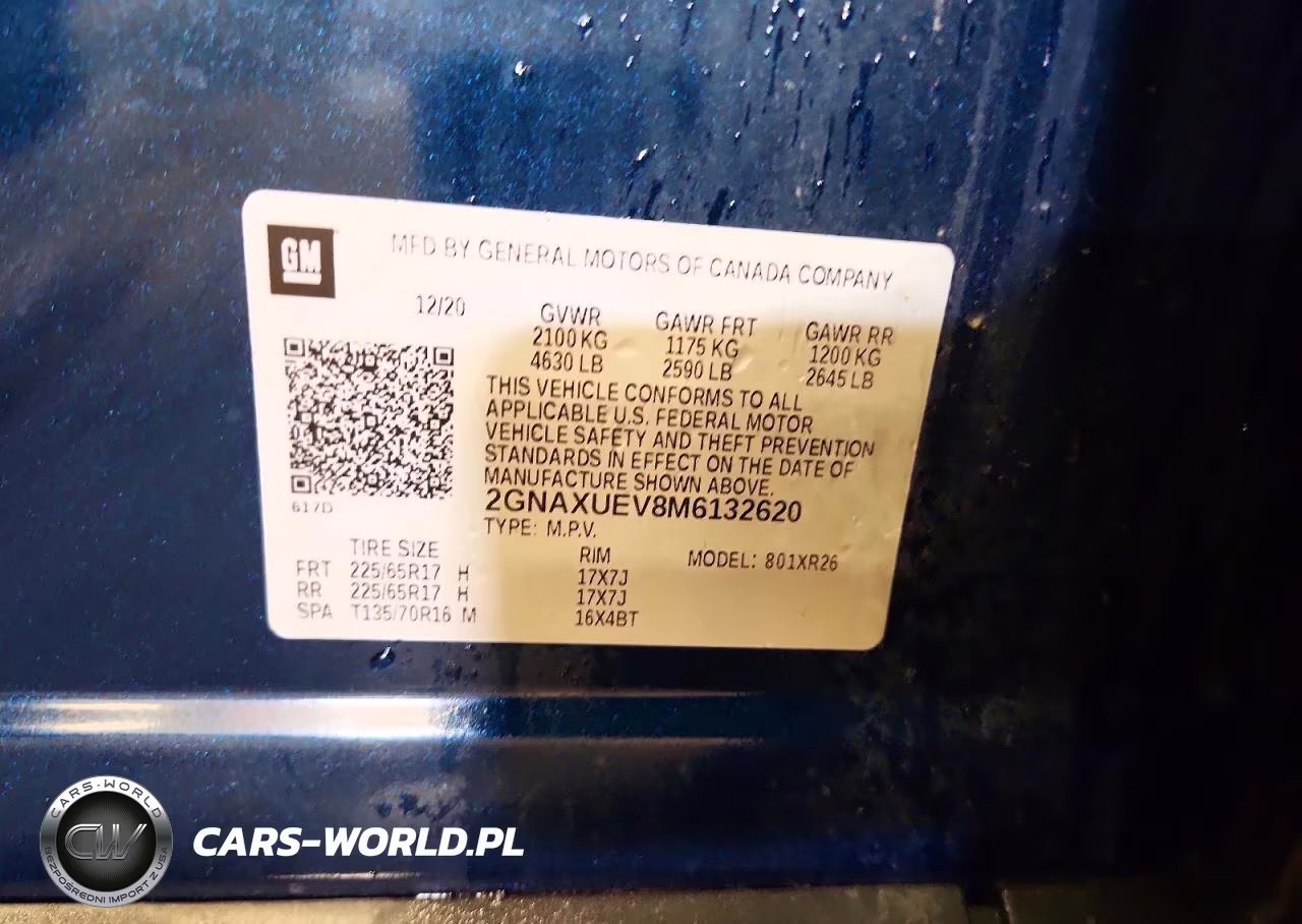 2021 Chevrolet Equinox Lt VIN:2GNAXUEV8M6132620 - 13