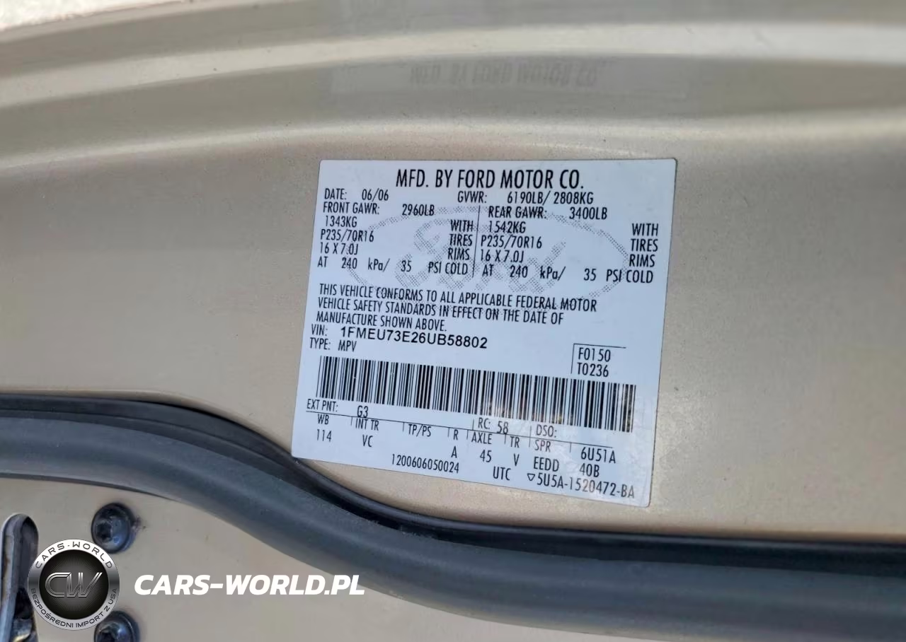 2006 Ford Explorer Xlt VIN:1FMEU73E26UB58802 - 12
