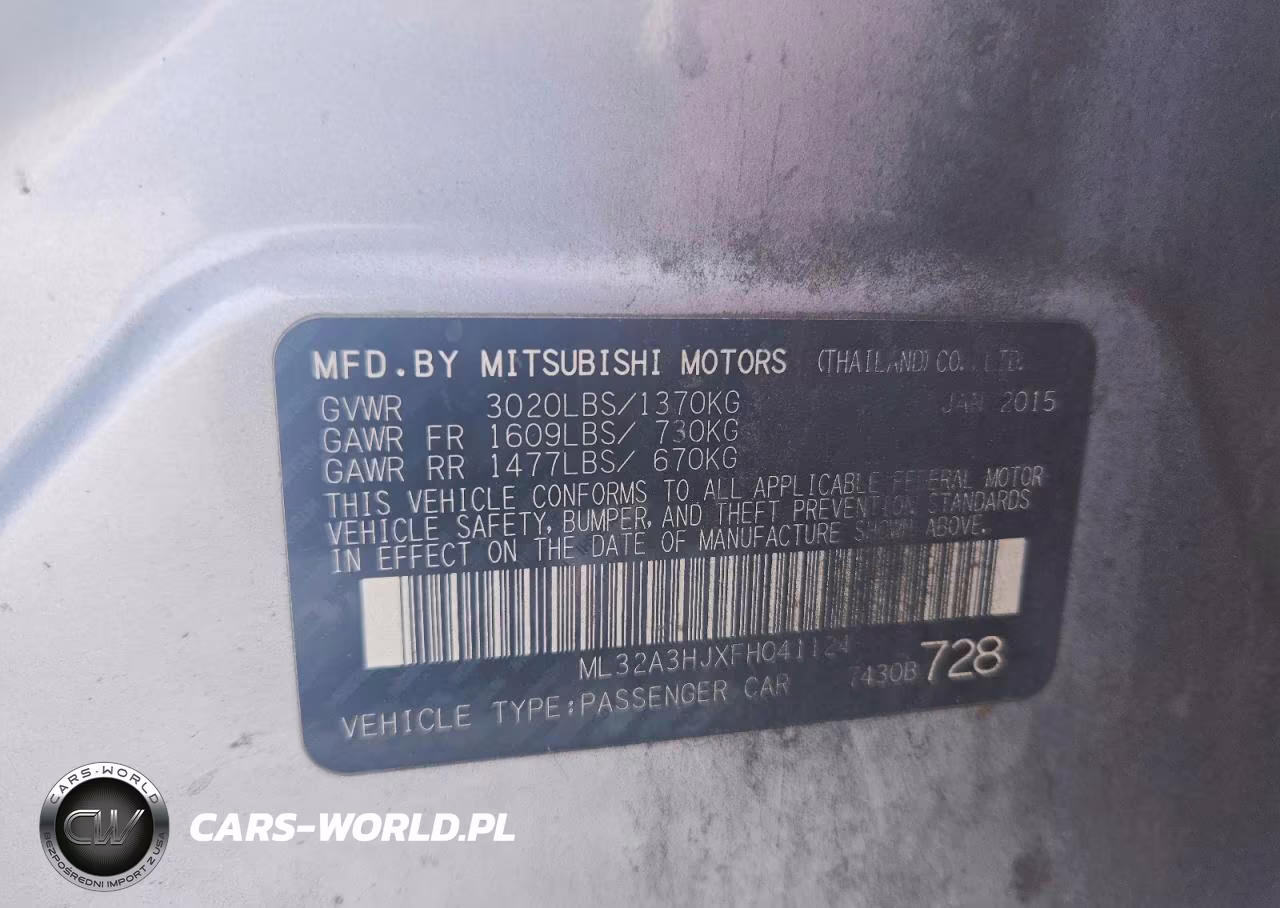 2015 Mitsubishi Mirage De VIN:ML32A3HJXFH041124 - 12