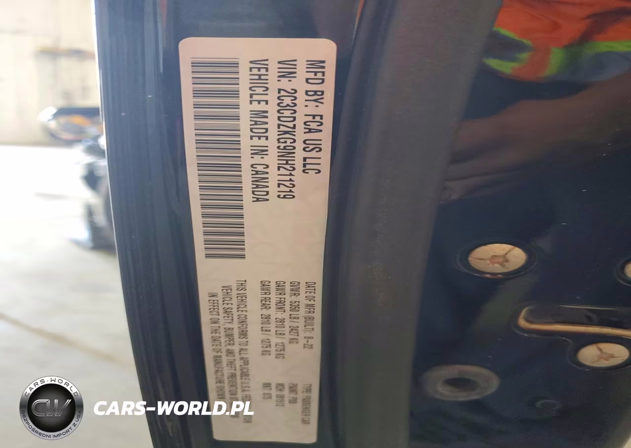 2022 Dodge Challenger Gt VIN:2C3CDZKG9NH211219 - 12