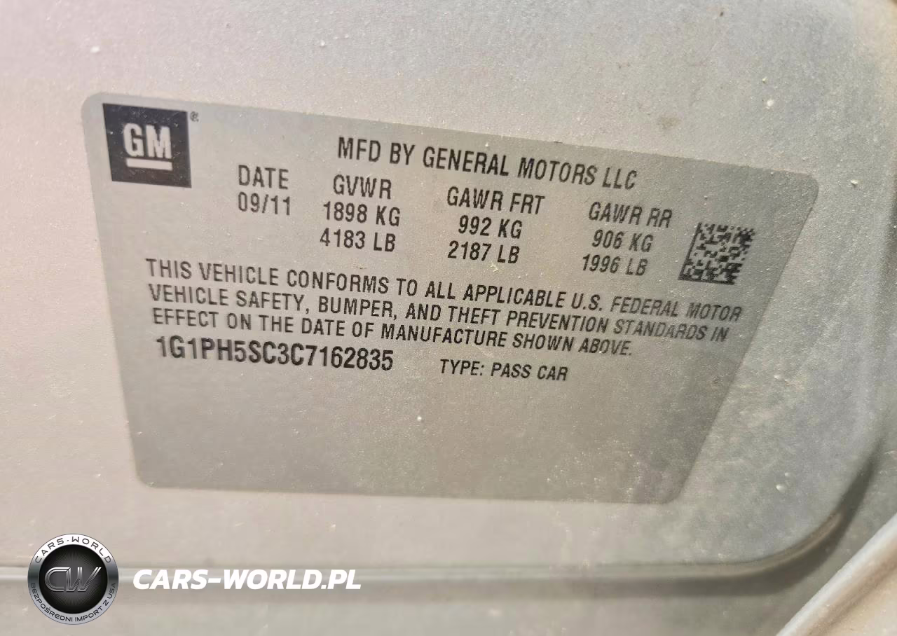 2012 Chevrolet Cruze Ltz VIN:1G1PH5SC3C7162835 - 12